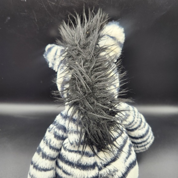 Jellycat Bashful Zebra Plush Toy Stuffed Animal Black White Soft London Safari - Picture 3 of 12